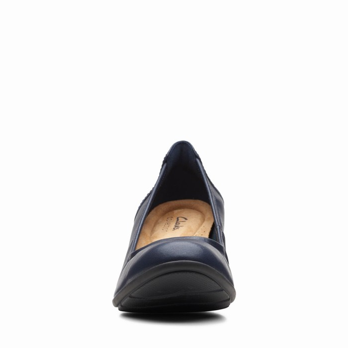 Sandales Clarks Neiley Pearl Femme Bleu Marine | ERNTDJWQ