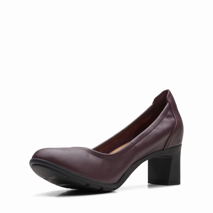 Sandales Clarks Neiley Pearl Femme Bordeaux | ZBQ86TDT