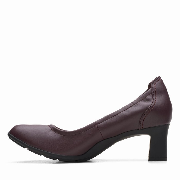 Sandales Clarks Neiley Pearl Femme Bordeaux | ZBQ86TDT