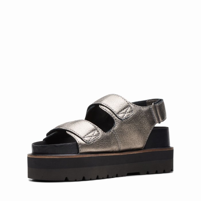 Sandales Clarks Orianna Sea Femme Metal | B5ELARU6