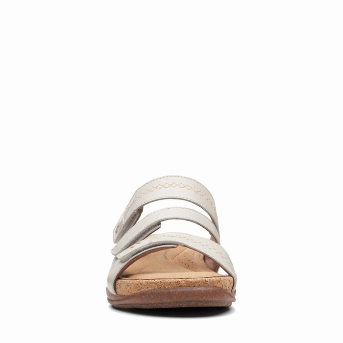 Sandales Clarks Roseville Bay Femme Blanche | YRXLLZI9