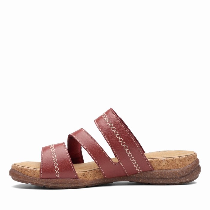 Sandales Clarks Roseville Bay Femme Rouge | IKL2HBBE