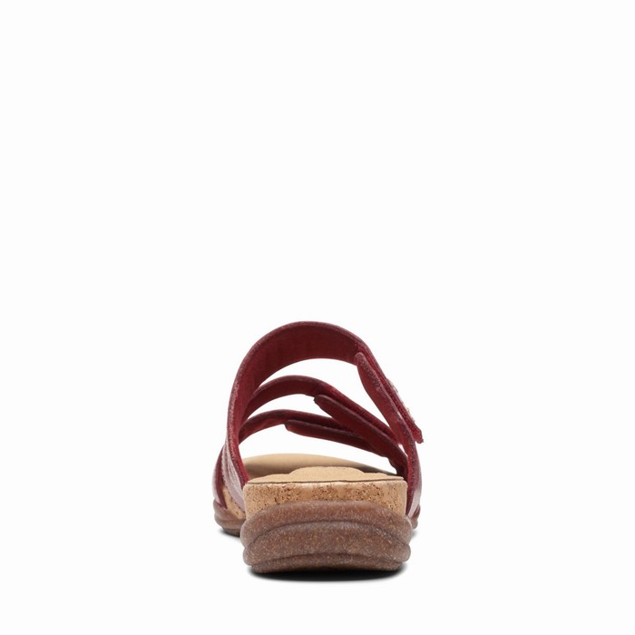 Sandales Clarks Roseville Bay Femme Rouge | IKL2HBBE