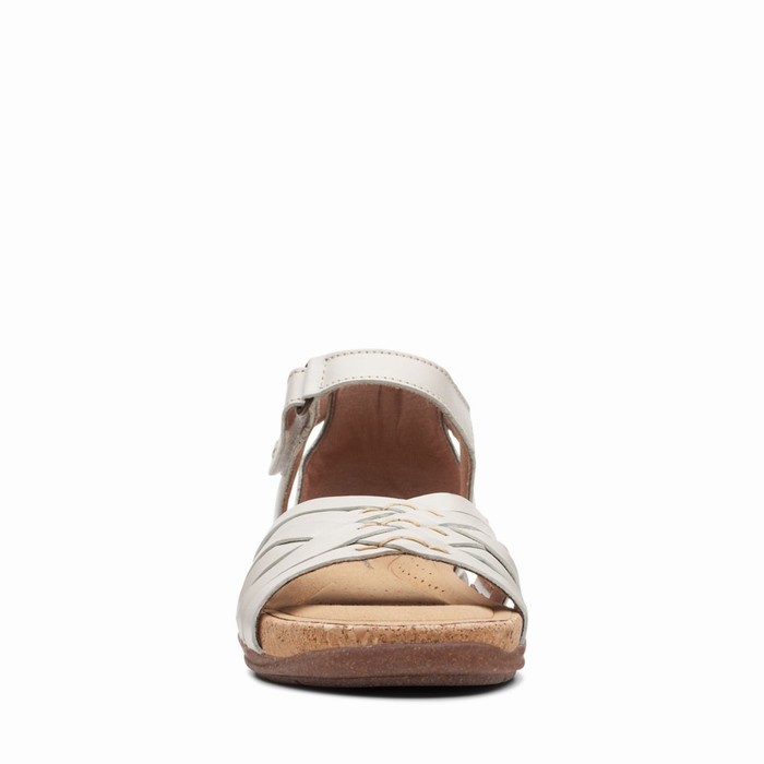 Sandales Clarks Roseville Cove Femme Blanche | G54AC6M1