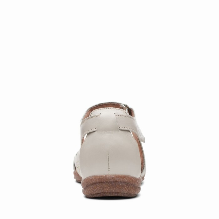 Sandales Clarks Roseville Cove Femme Blanche | G54AC6M1