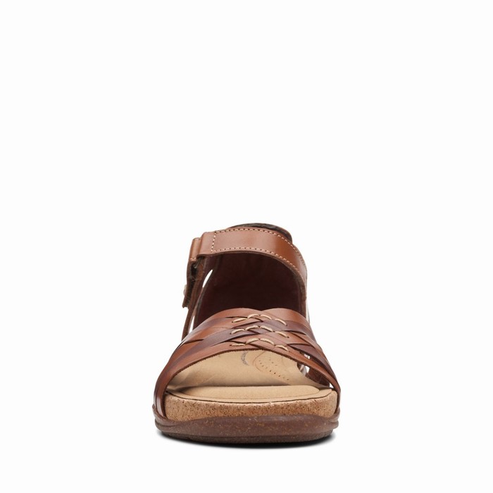 Sandales Clarks Roseville Cove Femme Marron | EKR4NRPS