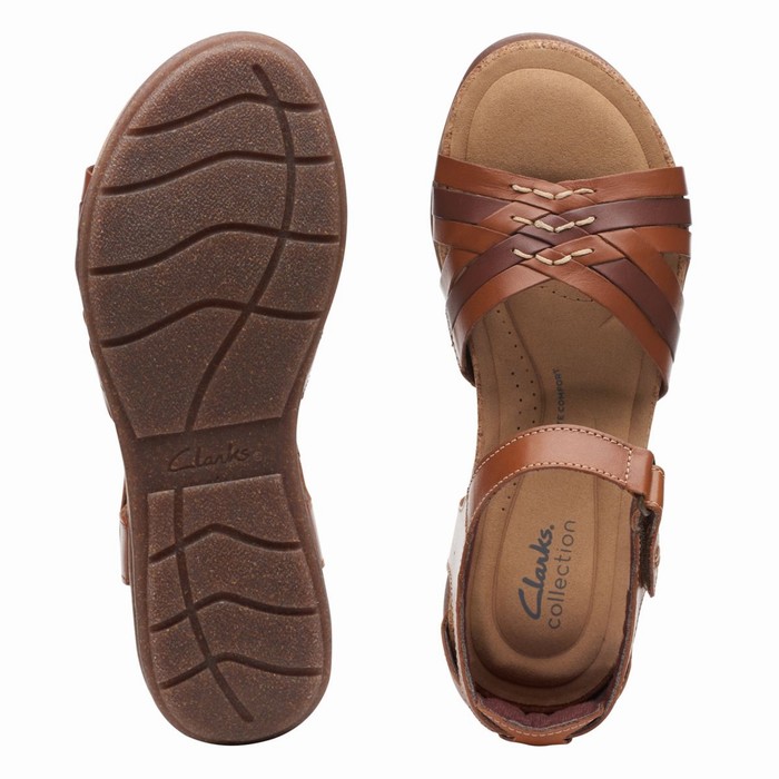 Sandales Clarks Roseville Cove Femme Marron | EKR4NRPS