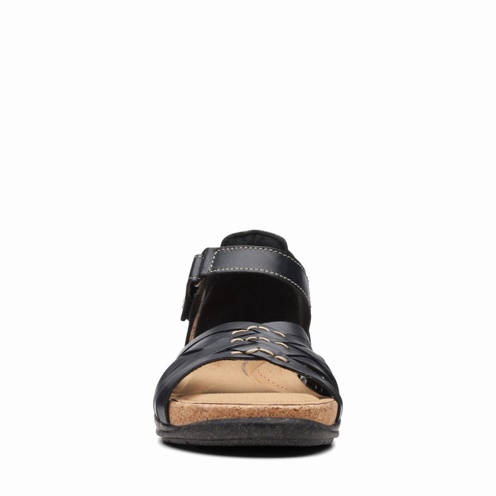 Sandales Clarks Roseville Cove Femme Noir | HS3WEIJ9