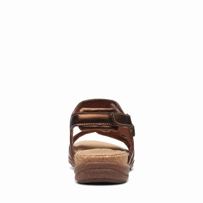 Sandales Clarks Roseville Mae Femme Metal | IJSDE9O5