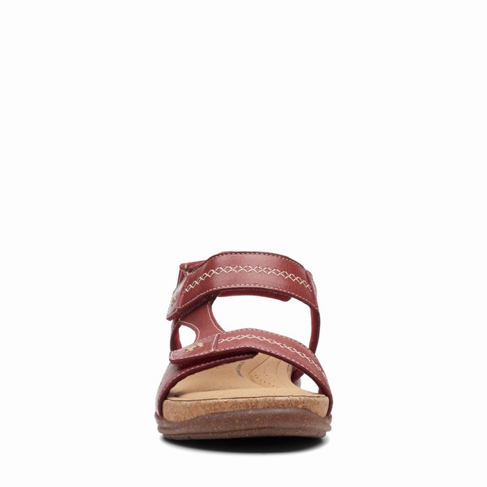 Sandales Clarks Roseville Mae Femme Rouge | 9TGYLD6B