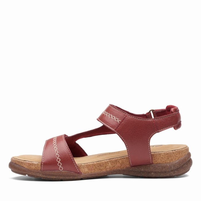 Sandales Clarks Roseville Mae Femme Rouge | 9TGYLD6B