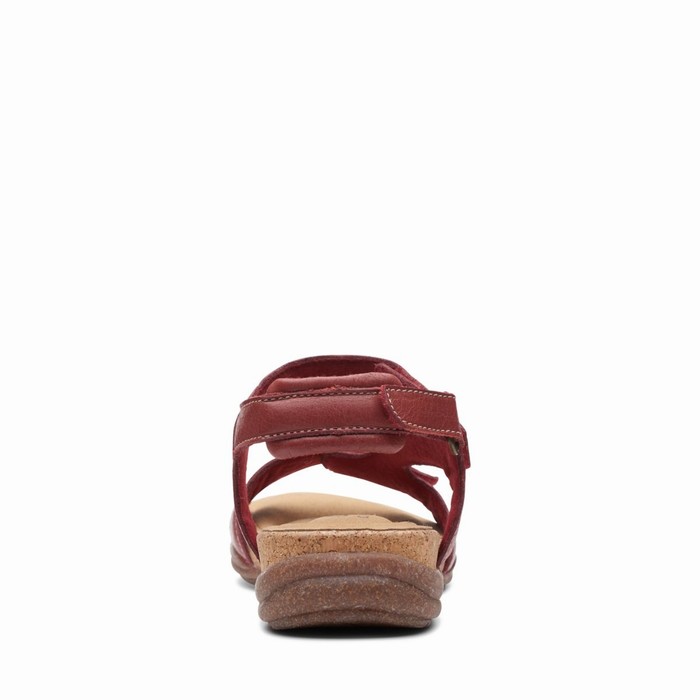 Sandales Clarks Roseville Mae Femme Rouge | 9TGYLD6B