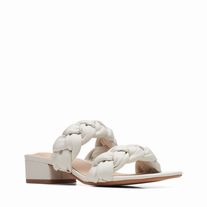 Sandales Clarks Seren 25 Braid Femme Blanche | C78QORPH