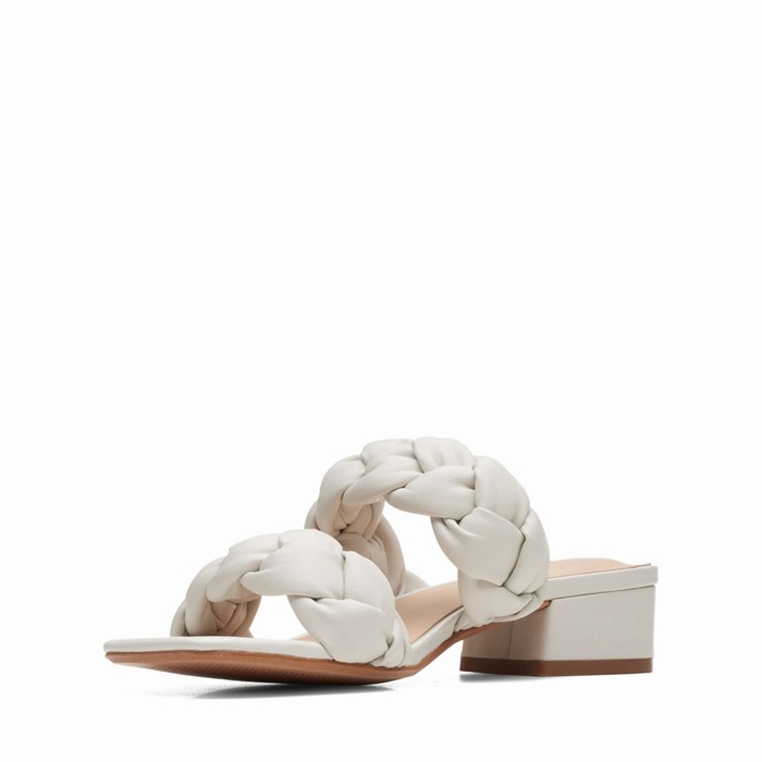 Sandales Clarks Seren 25 Braid Femme Blanche | C78QORPH