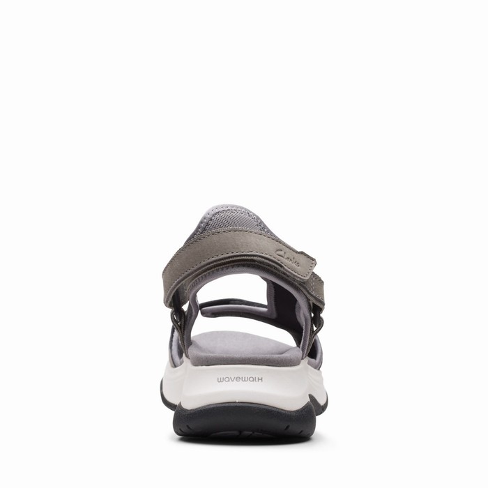 Sandales Clarks Wave 2.0 Skip Femme Grise | 3OIX7SGR