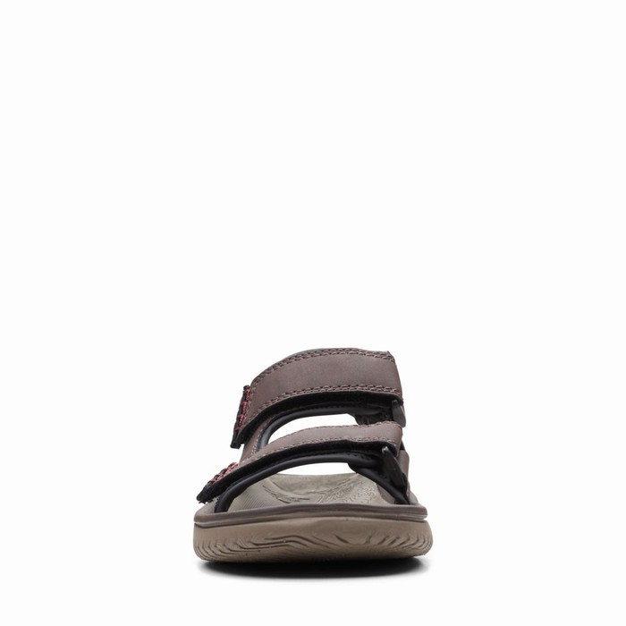 Sandales Clarks Wesley Bay Homme Marron | GMSJMFNA