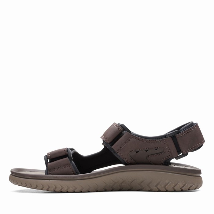 Sandales Clarks Wesley Bay Homme Marron | GMSJMFNA