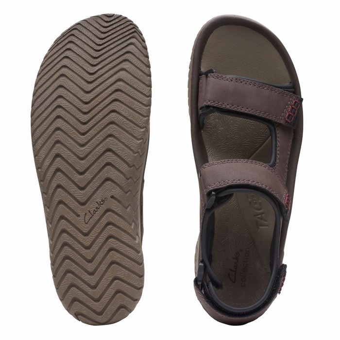 Sandales Clarks Wesley Bay Homme Marron | GMSJMFNA