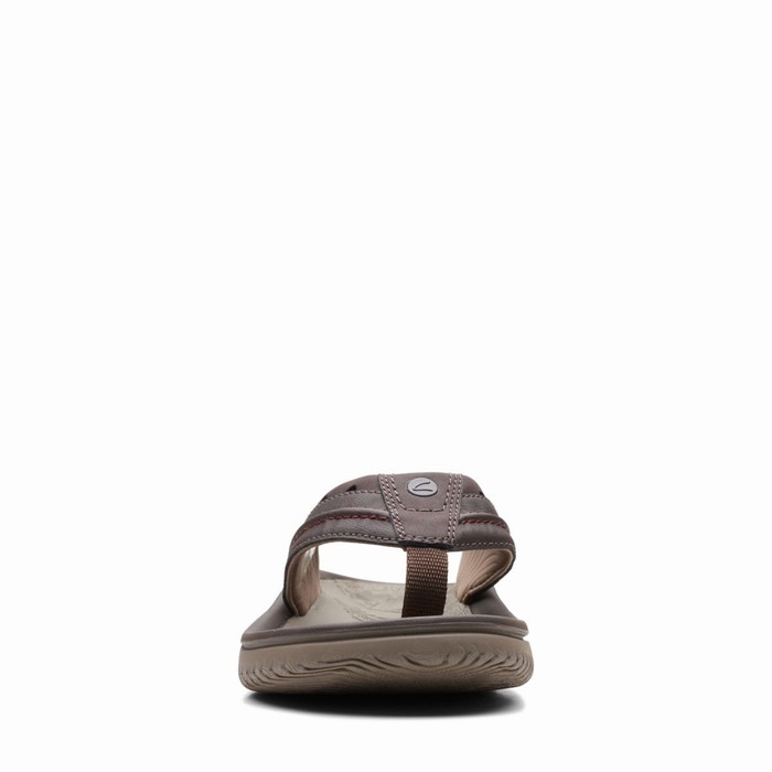 Sandales Clarks Wesley Post Homme Marron | 51Q23AVY