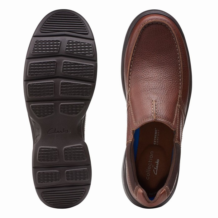 Slip On Clarks Bradley Free Homme Marron | WSQC3LWB