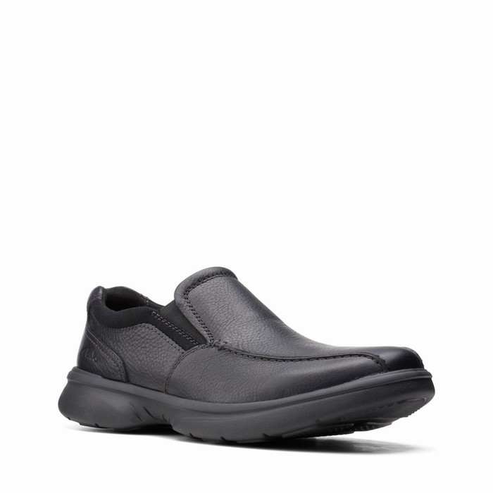 Slip On Clarks Bradley Step Homme Noir | YXQU8E6M