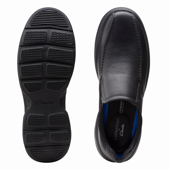 Slip On Clarks Bradley Step Homme Noir | YXQU8E6M