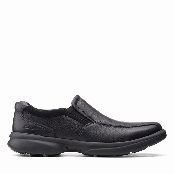 Slip On Clarks Bradley Step Homme Noir | YXQU8E6M