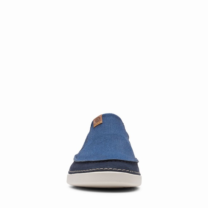 Slip On Clarks Gereld Step Homme Bleu Marine | VJA5HRLY