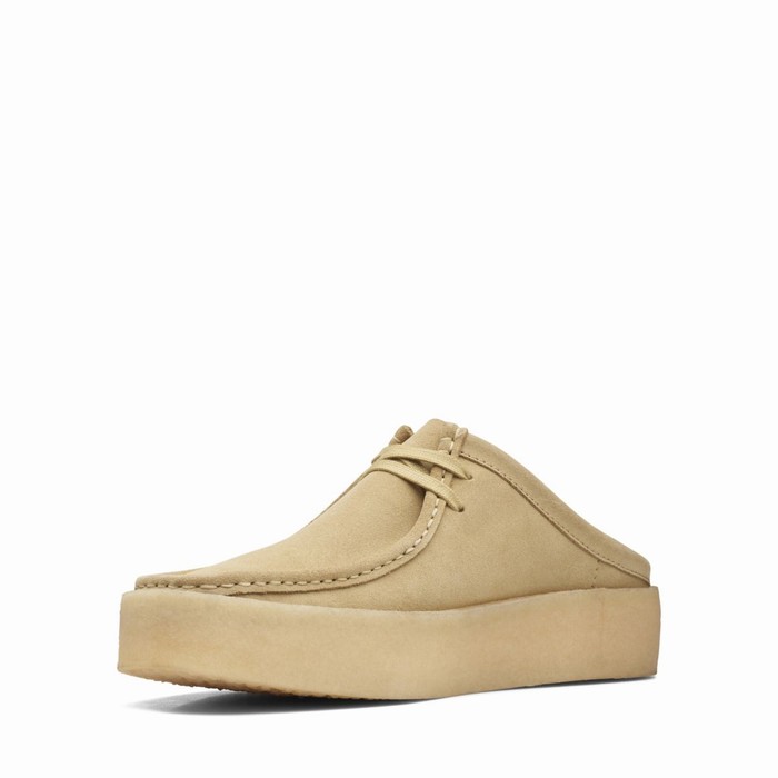 Slip On Clarks Wallabee Cup Lo Homme Beige | OCWVVNFU