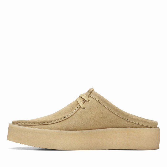 Slip On Clarks Wallabee Cup Lo Homme Beige | OCWVVNFU