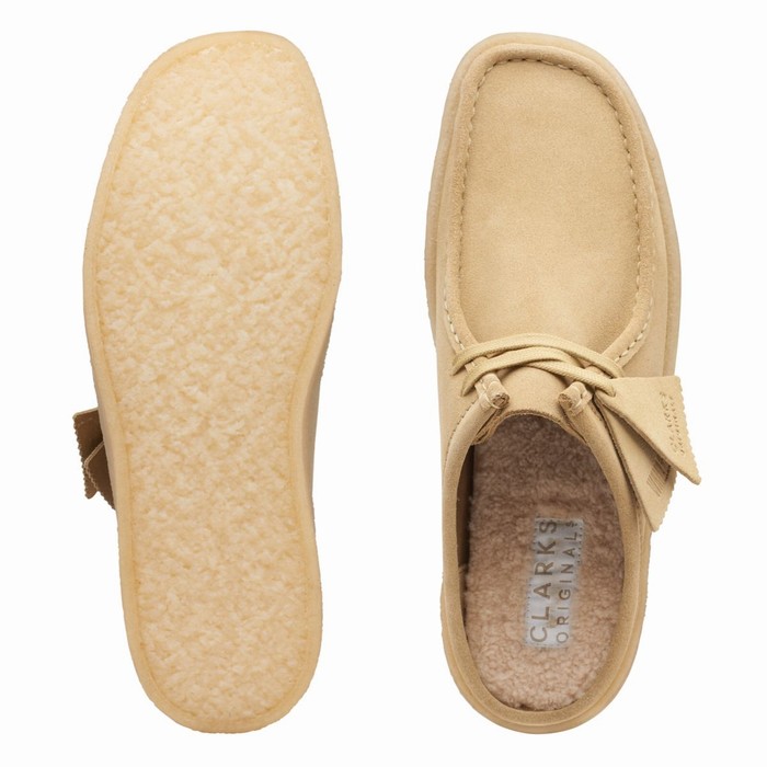 Slip On Clarks Wallabee Cup Lo Homme Beige | OCWVVNFU