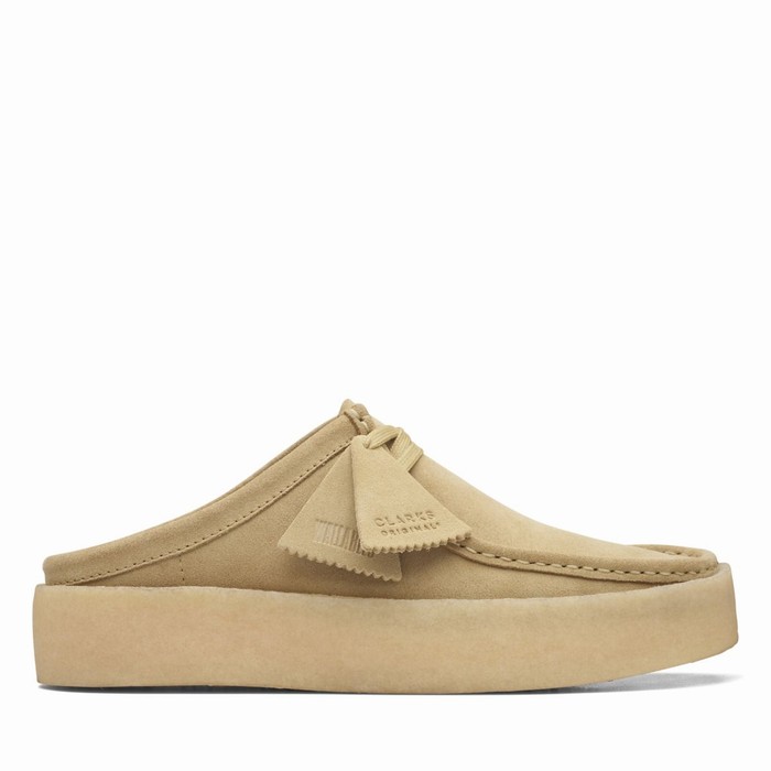 Slip On Clarks Wallabee Cup Lo Homme Beige | OCWVVNFU