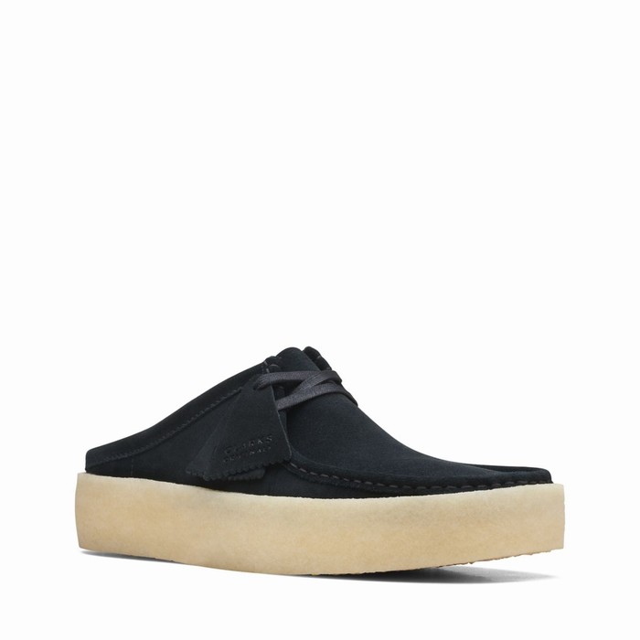 Slip On Clarks Wallabee Cup Lo Homme Noir | CGV8GXNY