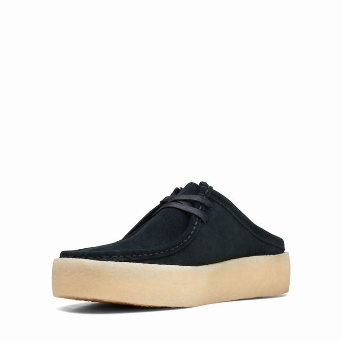 Slip On Clarks Wallabee Cup Lo Homme Noir | CGV8GXNY