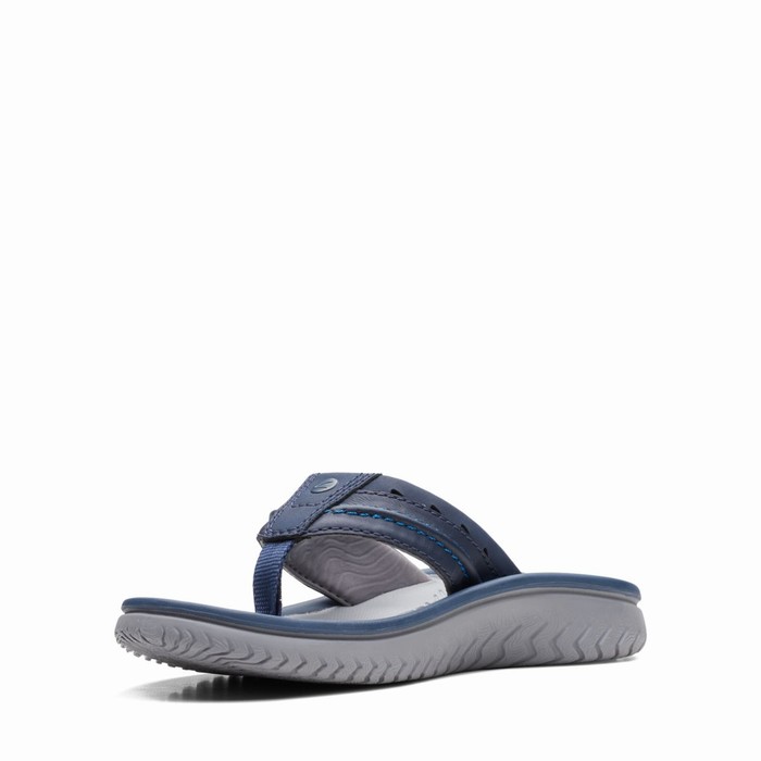 Slip On Clarks Wesley Post Homme Bleu Marine | HOOLZYB6