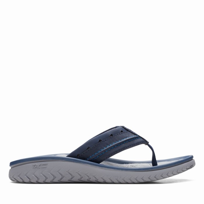 Slip On Clarks Wesley Post Homme Bleu Marine | HOOLZYB6