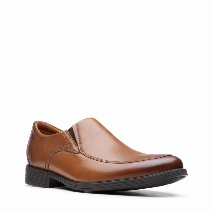 Slip On Clarks Whiddon Step Homme Marron Foncé | KT5AZXSU