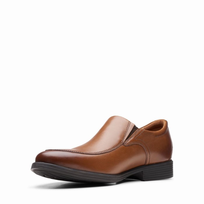 Slip On Clarks Whiddon Step Homme Marron Foncé | KT5AZXSU