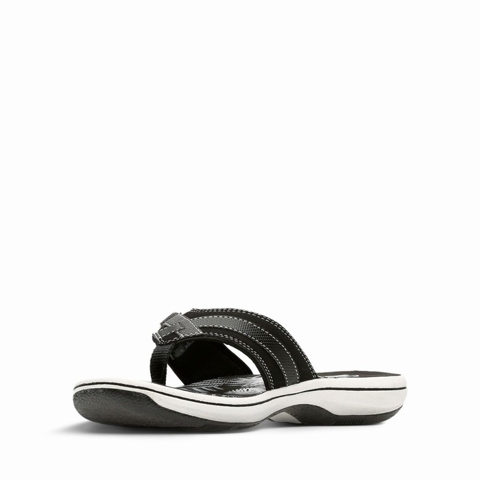 Tong Clarks Breeze Sea Femme Noir | ILCCWFR1